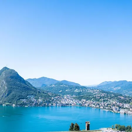Vista E Montagna A 5 Stelle شقة لوغانو